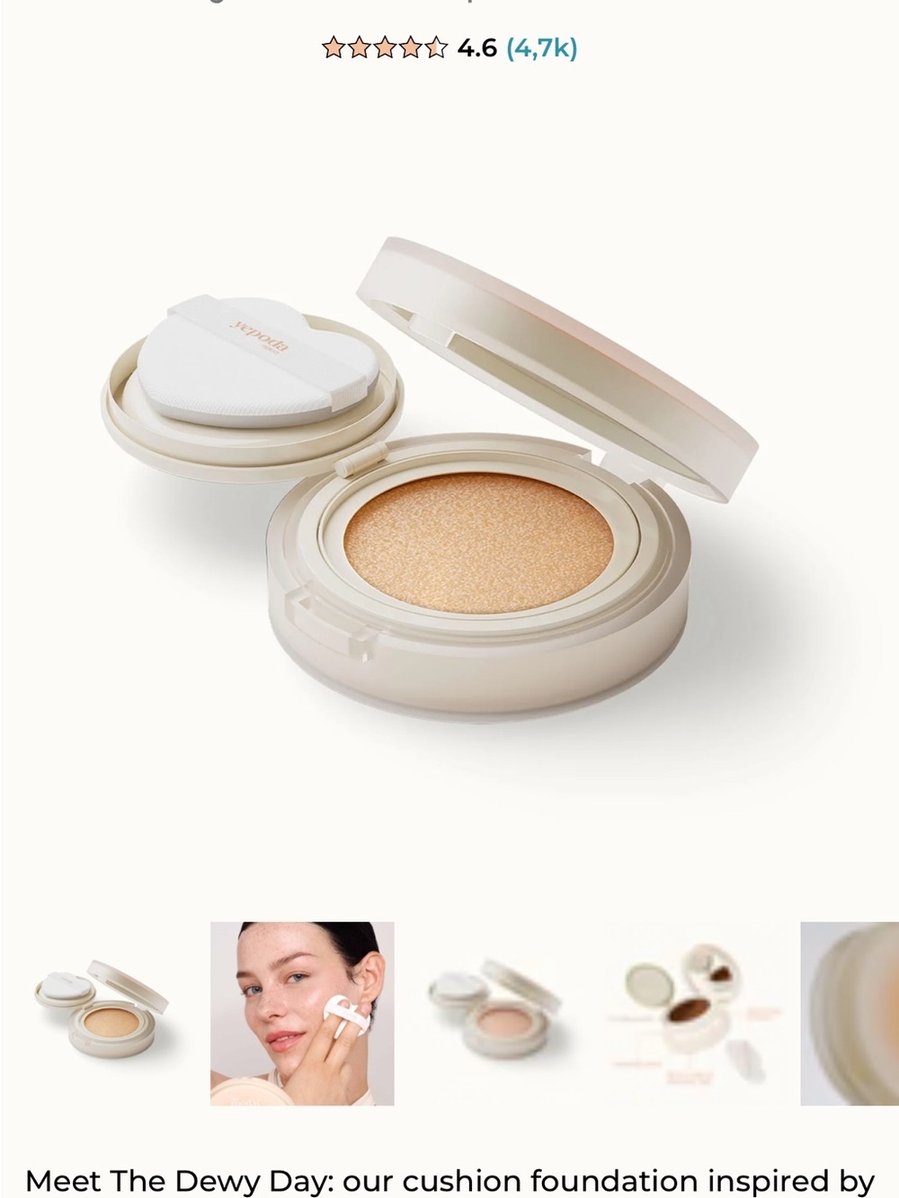 Yepoda Dewy Cushion Foundation - N1N